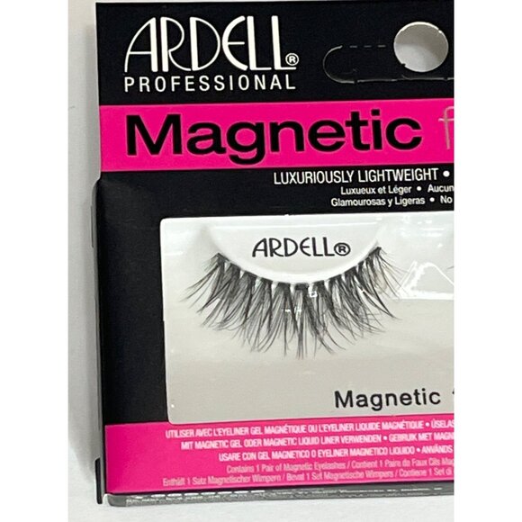 Ardell Lashes False Eyelashes Fake Magnetic Strip Lash Black Faux Mink 817 - Picture 2 of 5